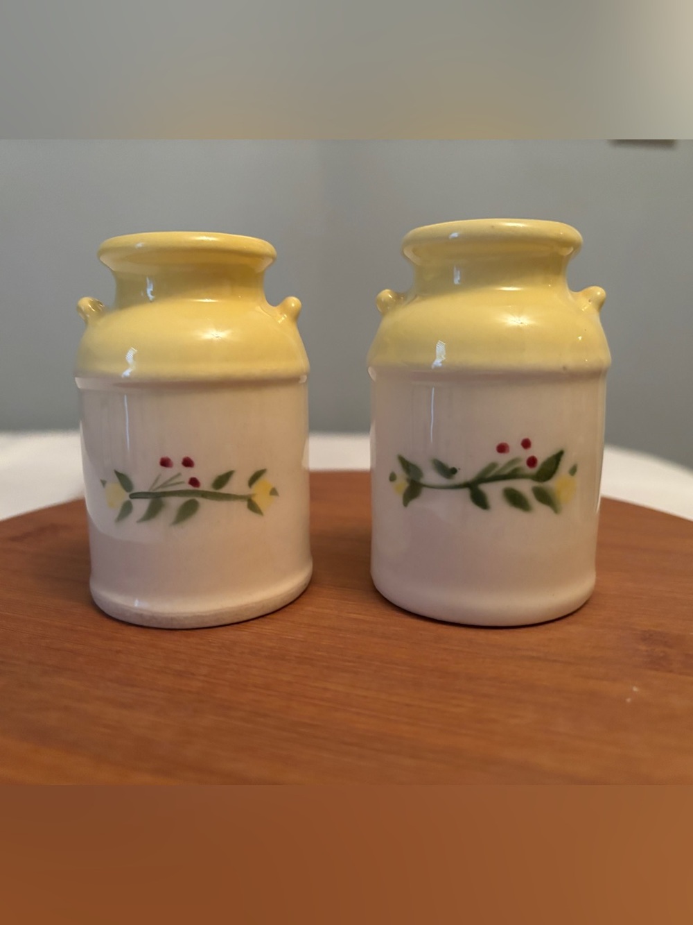 Vintage Brock of California ceramic salt and pepper shaker set.